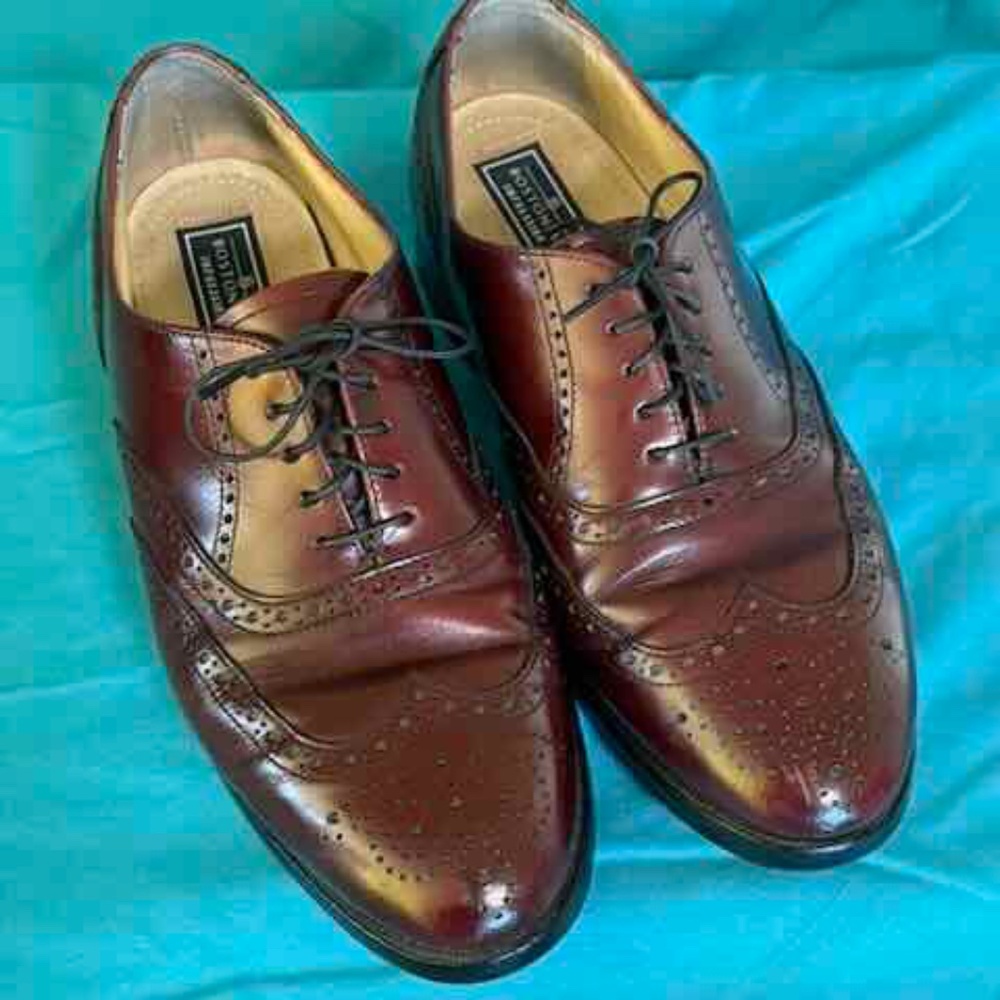 Bostonian Impression Brown Wingtip Oxford Dress Shoes Mens 8.5